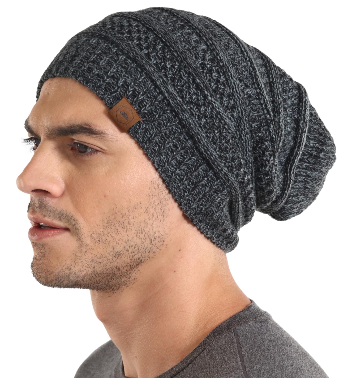 Шапочка Damen Herren - Зимняя одежда от Mtze Herbst - Strickmtzen для Дамена - Haube Grau 3290₽