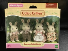 Sylvanian Families Calico Critters Sweetpea Rabbit Family Set NEW Sweet Pea 2015