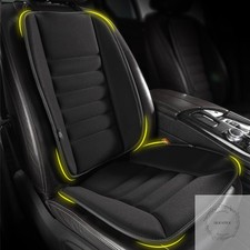 Car Seat Cushion with Back Support Pillow, Memory Foam, Black Memory Foam Car