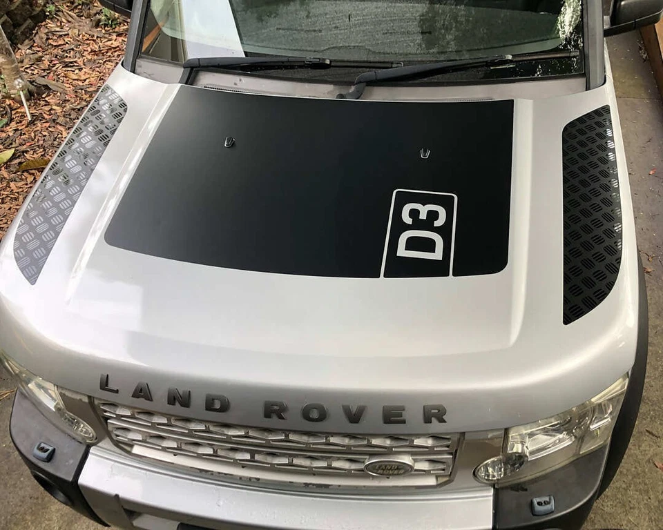 Комплект наклеек на капот + боковые панели для Land Rover LR3, LR4, виниловая графика с антибликовым покрытием - Изображение 4 из 4