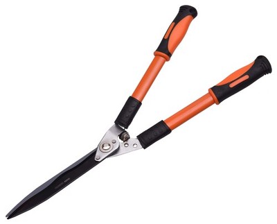 Heavy Duty Hedge Clippers - 25  Manual Garden Hedge Shears with Wavy Carbon S...