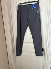 Apt 9 Tech Pants Mens 30x32 Grey Haze Slim Fit Performance Stretch NEW