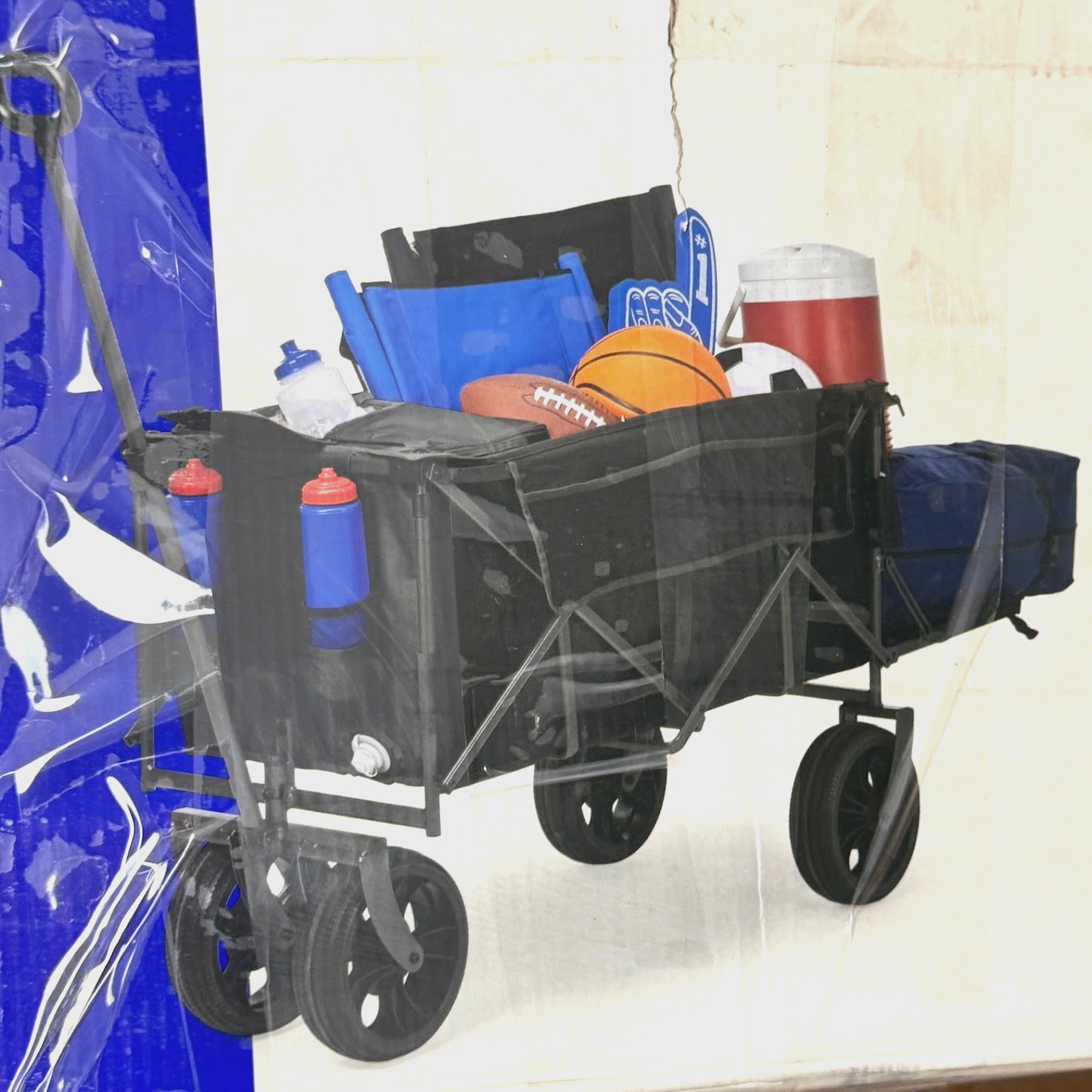 Academy Sports Folding Wagon w/Cooler Camping Tailgating *BRAND NEW* (MSRP $150)