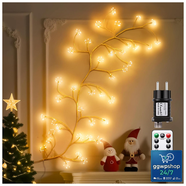 Lichterkette 288 LED Mit Fernbedienung Timer 8 Modi FüR Innen Deko Weihnachten-image