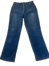Vintage Womens Chic Stretch High Rise Mom Jeans Blue Size 18 Made In USA
