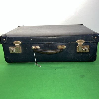 VINTAGE Blue Globe Trotter Hartschalenkoffer 45 x 30 x 15 cm 