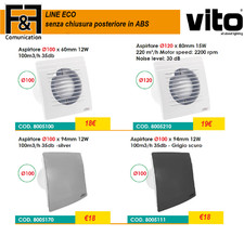 ventola aspirazione estrattore aria timer e sensore umidità bagno doccia cucina