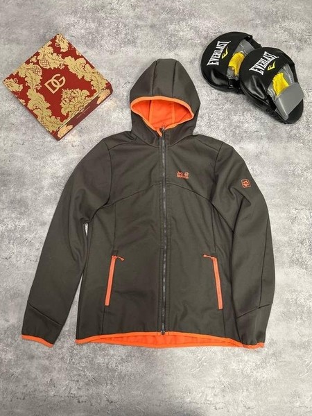 Women Jack Wolfskin Jacket Grey Polyester S #9DNR