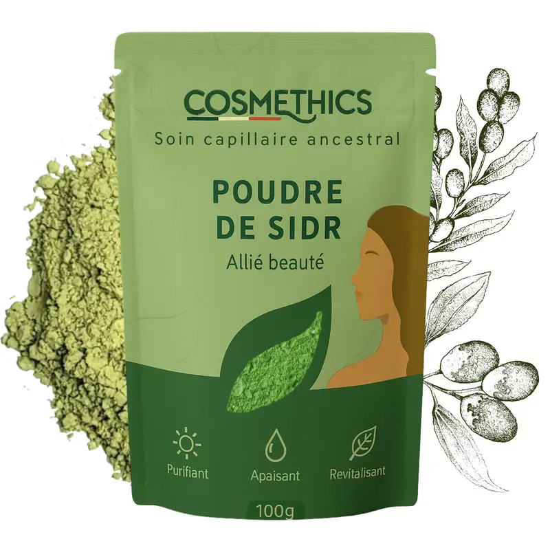 Poudre de Sidr masque soin cheveux pour un rituel spa et détox à la maison