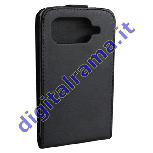 Custodia in Ecopelle Nero x HTC Desire HD - Immagine 3 di 3