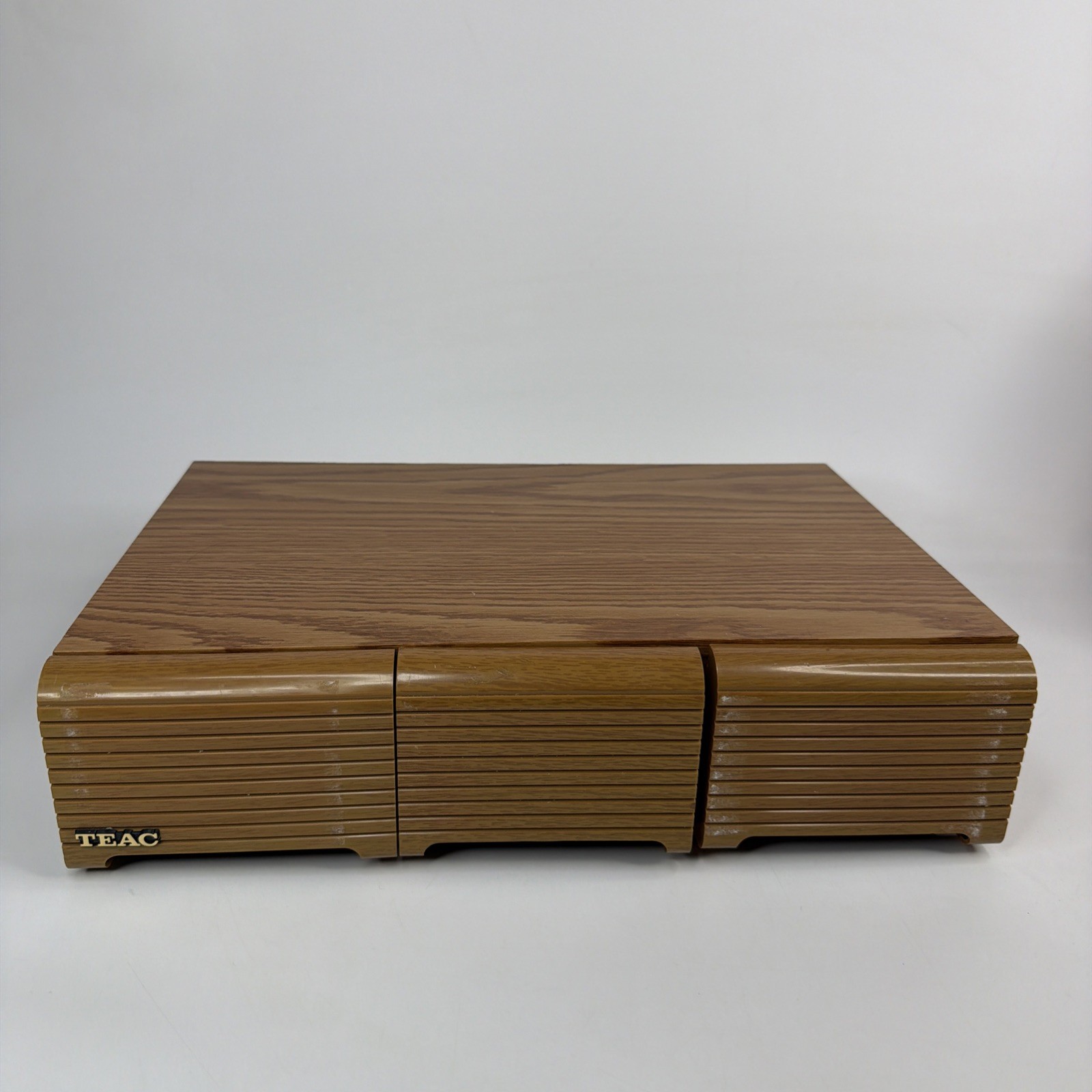 VIntage TEAC Cassette Tape Holder with 3 Drawers Retro Storage Design Style
