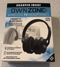 Sharper Image OwnZone Wireless TV Headphones No WifI Required. - New In Box