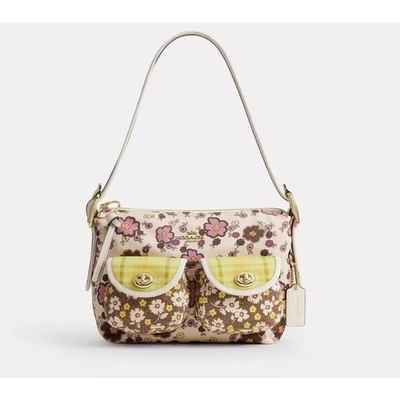 Coach Cargo Shoulder Bag With Floral Print CDW55 Chalk/Daisy | eBay