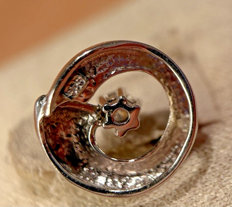 14 Karat Weißgold Anhänger mit Brillant 585 Gold Kettenanhänger  - Bild 4 von 4