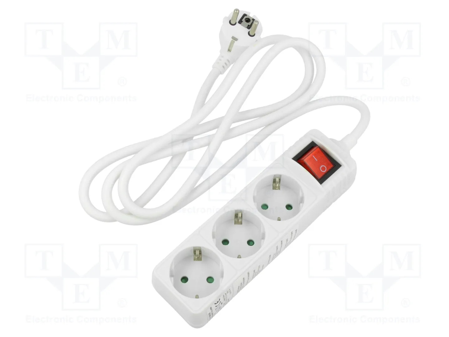 Wentronic - Multiprise - 3 Prises - Câble 1.5 m - Blanc - Image 3