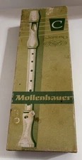 Mollenhauer C Soprano Recorder Mint in Box Wood Blockflote VTG German