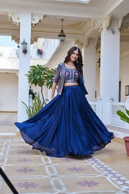 Ready made Lehenga Choli Bride Wedding Lengha Indian Party Indo Western Outfits