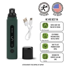 Silent Electric Dog Nail Grinder Pet Trimmer USB Charge Clipper Professional