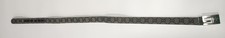 Vintage Genuine Gucci Canvas Leather Belt Beige Brown Designer 39" Authentic