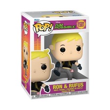 Funko Pop! Disney: Kim Possible - Ron Stoppable with Rufus - Figura de Vinilo Co