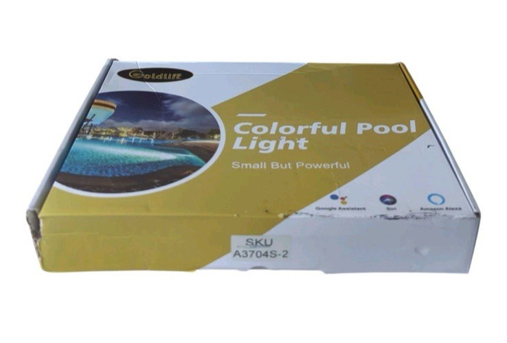 GOLDLIFE P6 10Inch Large RGB LED Pool Light with 50ft Cable (Chrome)