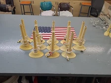 13 Vintage Electric Holiday Window CANDLE LIGHTS Single Candoliers Tested