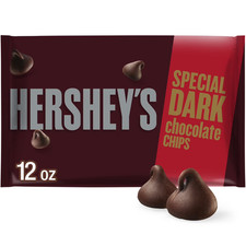 HERSHEY'S SPECIAL DARK Mildly Sweet Chocolate Baking Chips Bag, 12 oz pack of 1