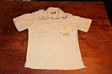Boy Scouts of America BSA Youth Shirt Tan X-Large,XL Vented Poly Microfiber Soft
