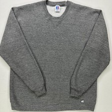 Vintage Russell Athletic Sweatshirt XL Gray Crewneck Made In USA 90s Blank