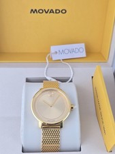 $695 MSRP | Movado Bold Women's Gold Dial Stainless Steel Watch - 3600580