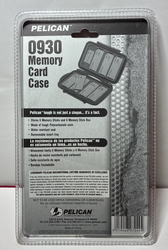 NEW Pelican Memory Stick Case Series 0930 - Impact & Water Resistant - Image 2 of 2