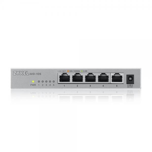 Zyxel XMG-105 Non gestito 2.5G Ethernet [100/1000/2500] Grigio (Zyxel XMG-100 Se - Immagine 4