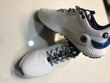 G/FORE Men's Golf Sneaker Lace Up Rubber Cleats Low Top White/Blue US 9.5
