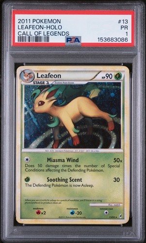 Leafeon graded PSA 1 for sale on eBay