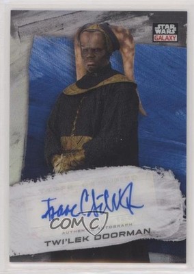 2022 Chrome Star Wars Galaxy Blue Refractor /150 Isaac Singleton Jr As Auto 2k3