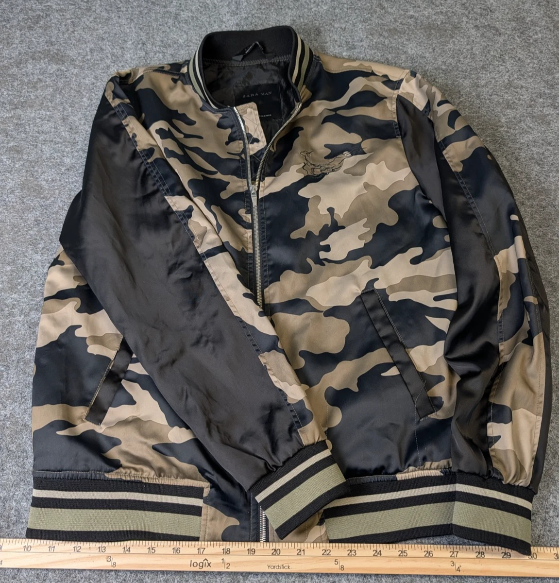 ウェア Zara Camo Jacket Zara Brand Men Full Zip Camo Camouflage Print Hoodie Jacket Size S