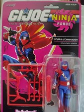GI Joe Super7 ReAction Ninja Force COBRA COMMANDER Target Exclusive UNPUNCHED