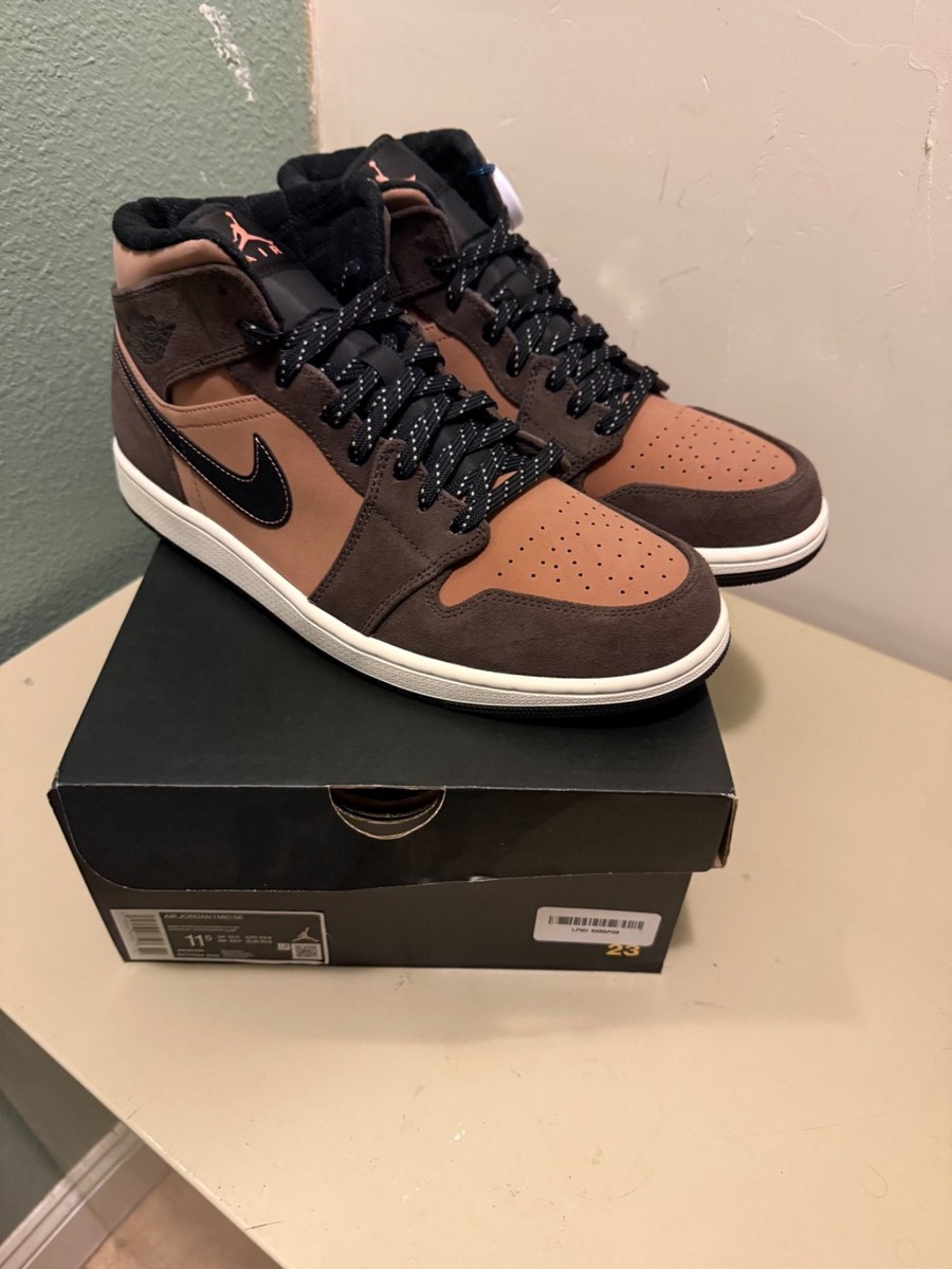 Size 11.5 - Air Jordan 1 SE Mid Dark Chocolate | eBay