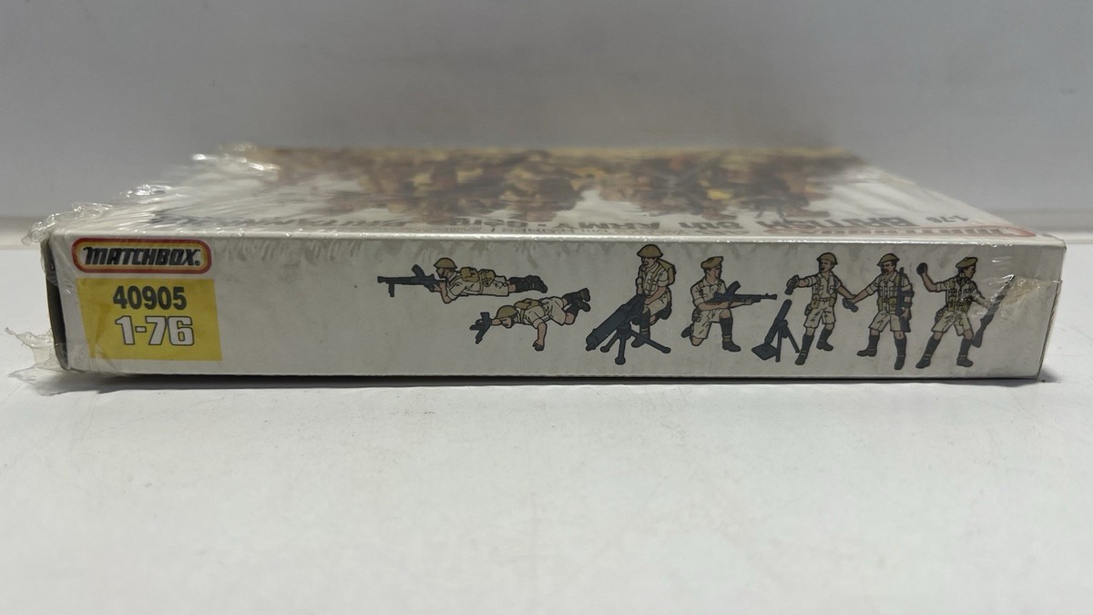 Matchbox 1/76 British 8th Army WW2 48 Soldiers Kit #40905 Vintage