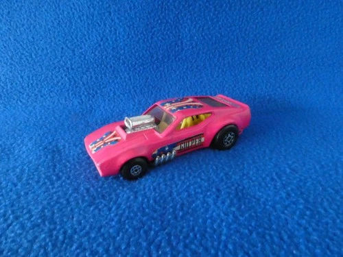 Vintage Mustang Dragster MATCHBOX SPEED KINGS K-38 GULPER Pink Drag Car 1970s