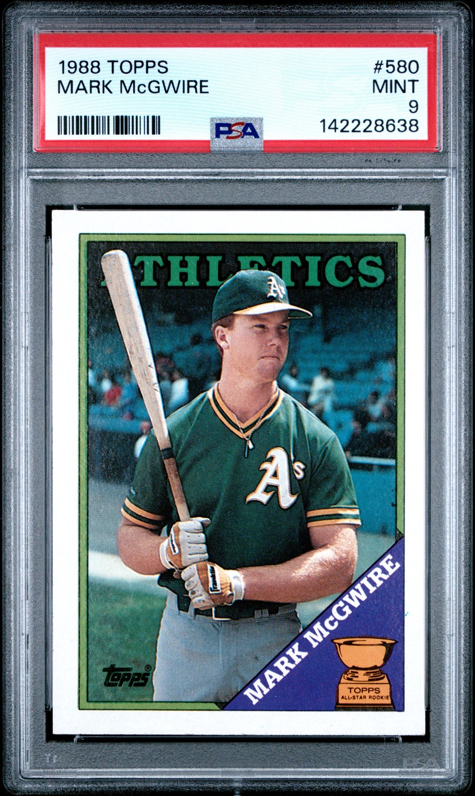 1988 TOPPS #580 MARK MCGWIRE PSA 9