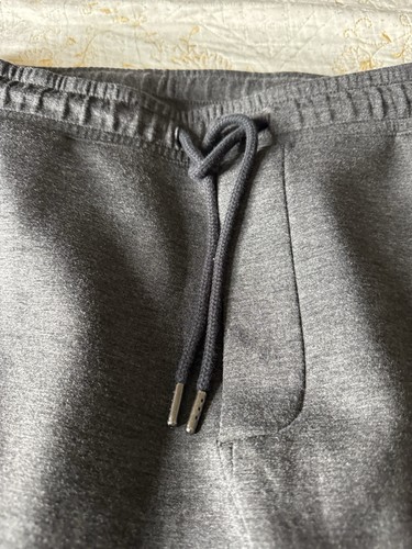 American Eagle Fleece Joggers Mens Size Large Dark Gray Sweatpants - Picture 3 of 8