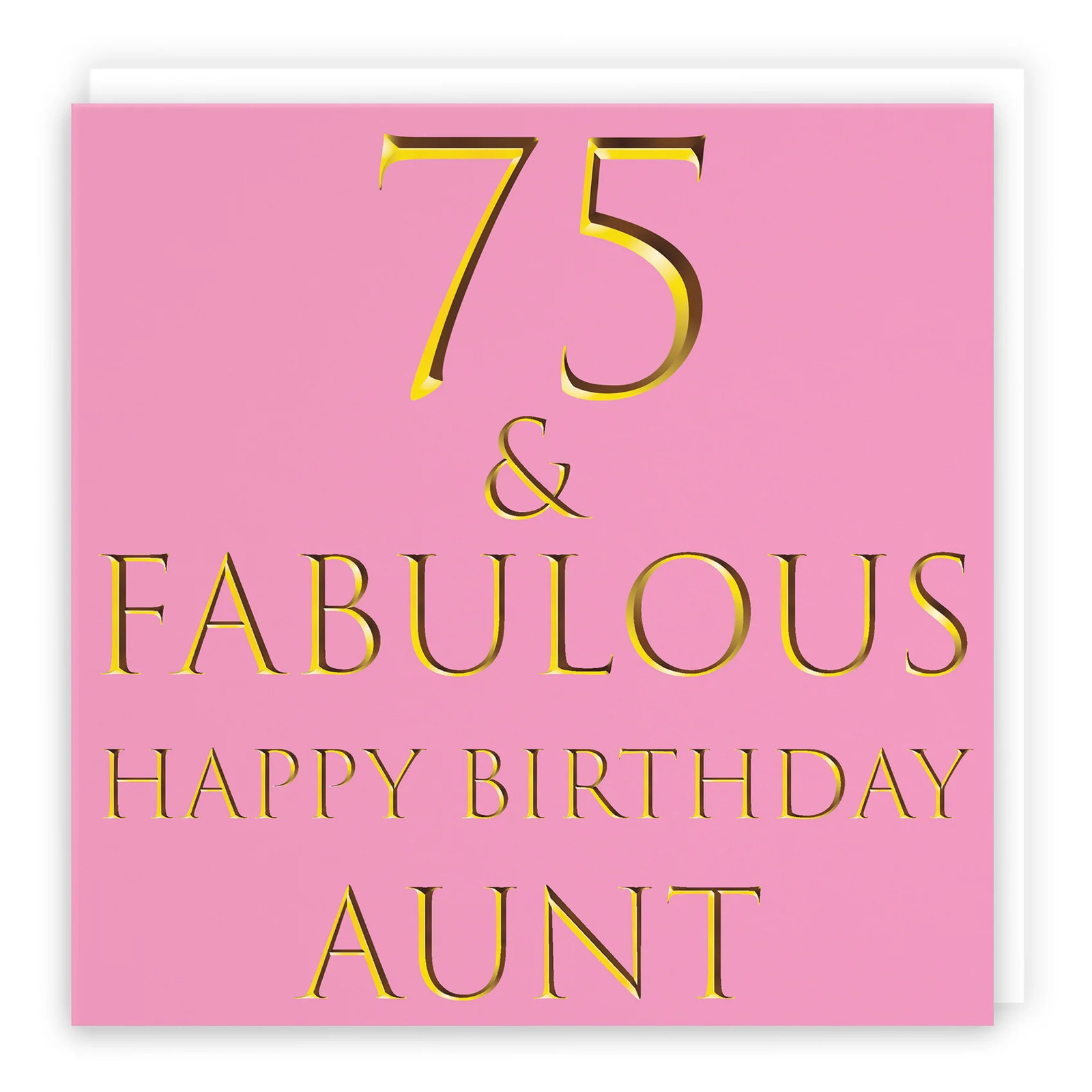 75th Aunt Birthday Card Fabulous