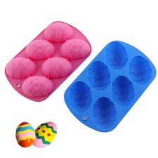 Silicone Easter Egg Mould Tray Cake Baking Crafts Chocolate Molds Ice Mold