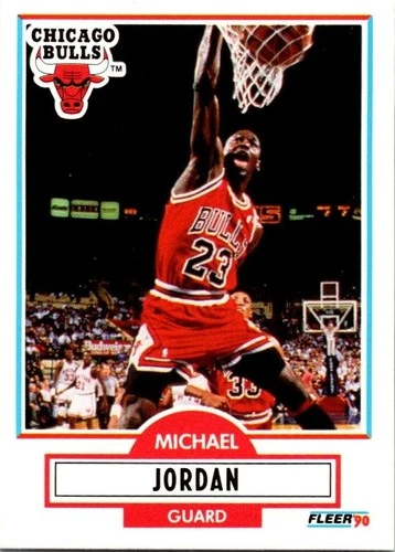 1990-91 Fleer Michael Jordan #26 Chicago Bulls a