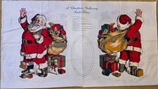 Hallmark Standing Santa Claus Fabric Panel-A Christmas Gathering