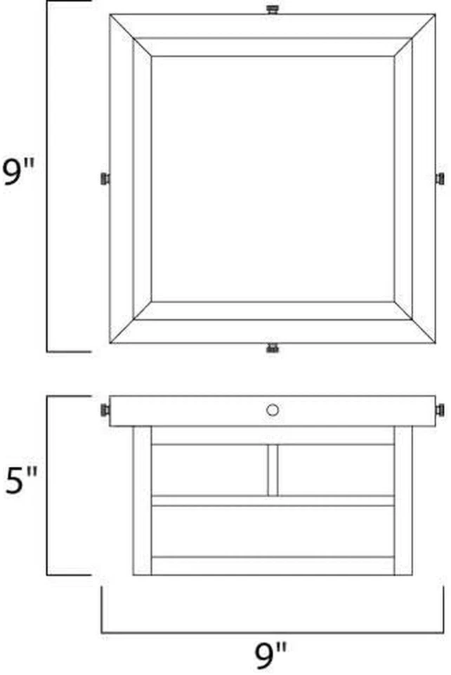 4059HOBU I Coldwater Collection Five Inch Two-Light Outdoor Ceiling Flush Mount  - Image 3 of 4