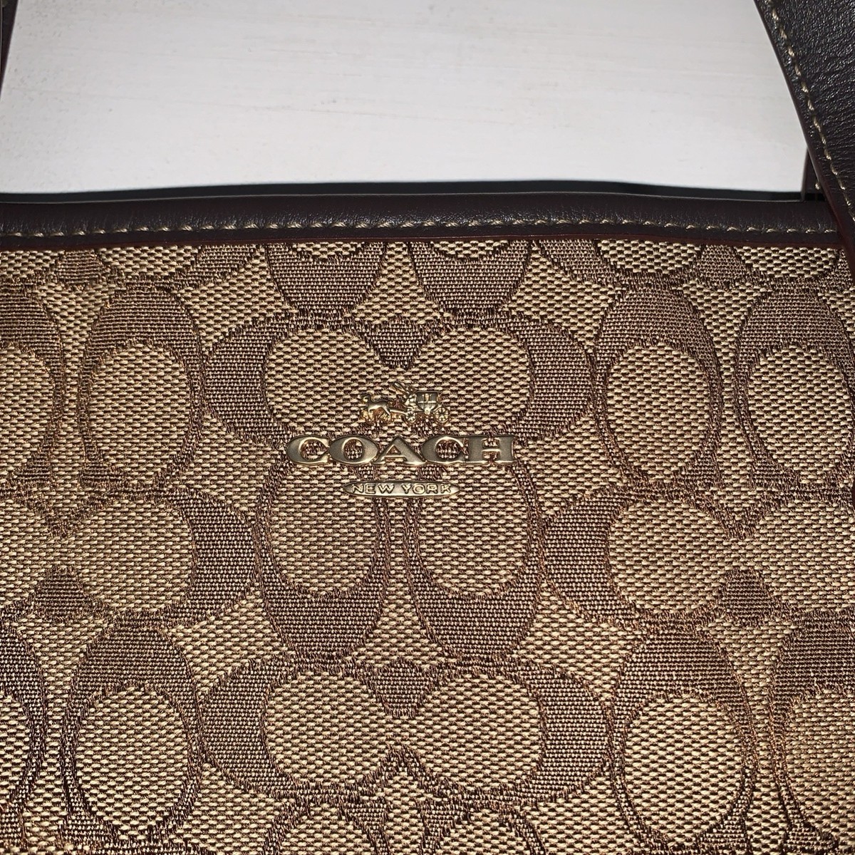 Coach ZIPPER Gallery Signature Tote Bag F19249 for sale online | eBay