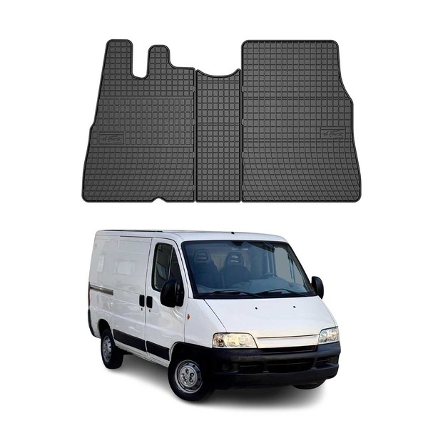 Omac Gummi FußMatten FüR Peugeot Boxer 1994-2006 Automatten Gummi TPE Schwarz 3X-image