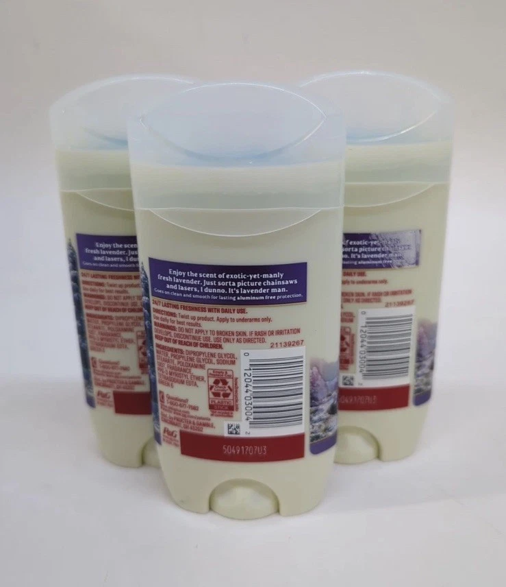 Old Spice Wilderness Scent of Lavender & Spring Water Deodorant Lot Of 3 - Image 4 of 4